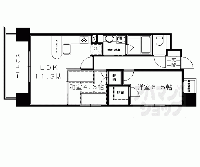 【アルス四条室町】間取