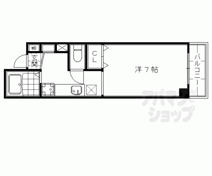 【ＫＯＧＡ　ＦＬＡＴⅡ】間取