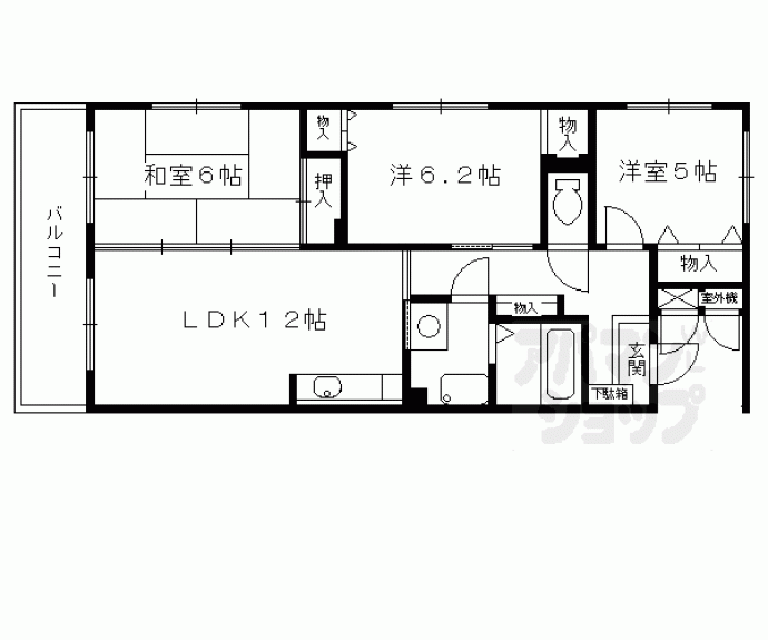 【メゾン七条新町】間取