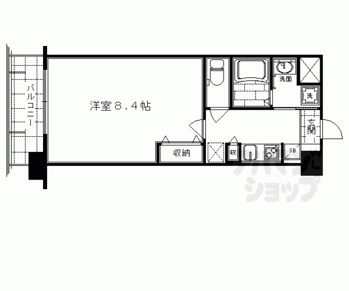 【エイペックス京都室町】間取