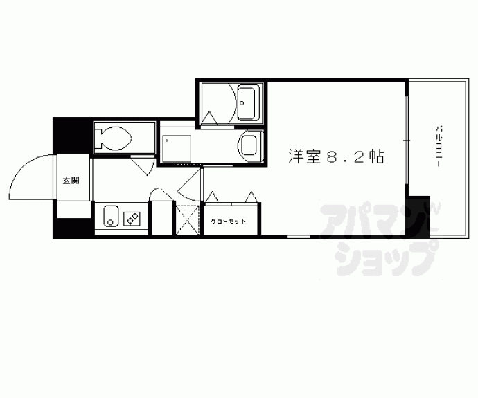 【エイペックス京都室町】間取