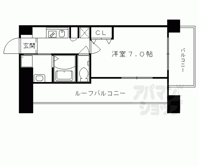 【エイペックス京都室町】間取