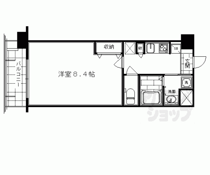 【エイペックス京都室町】間取