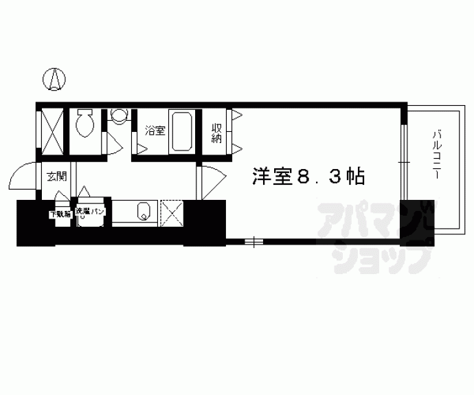 【アスヴェル京都市役所前】間取