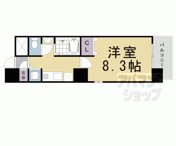 【アスヴェル京都市役所前】間取