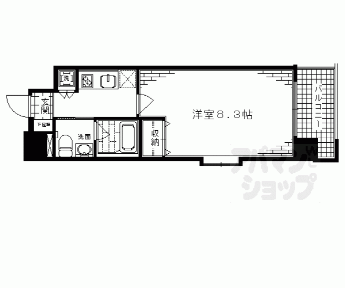 【ベラジオ烏丸三条】間取