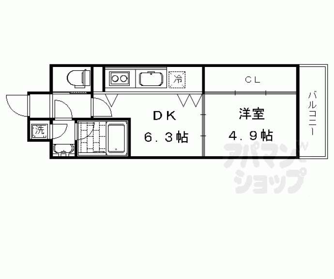 【Ｇｒａｎｄ　Ｅ’ｔｅｒｎａ京都】間取