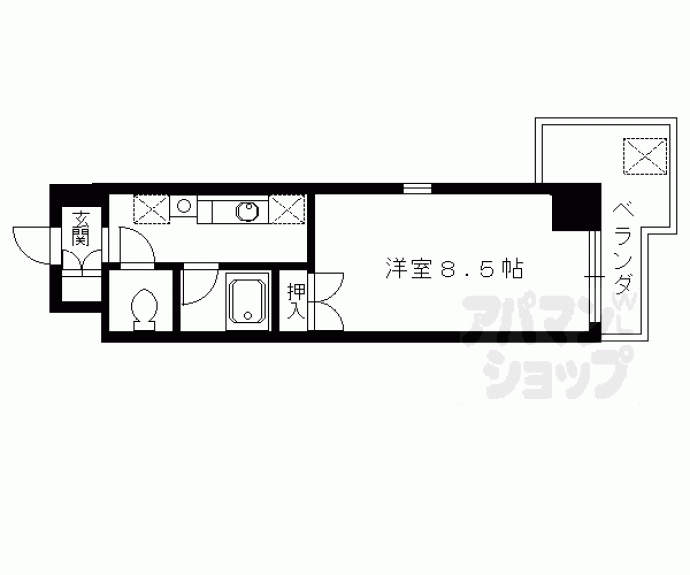 【烏丸五条悠】間取