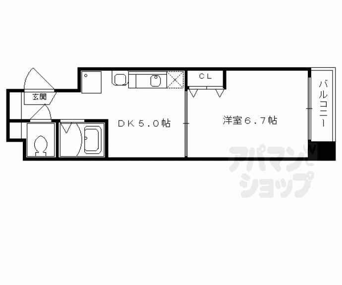 【シャイン蛸薬師】間取