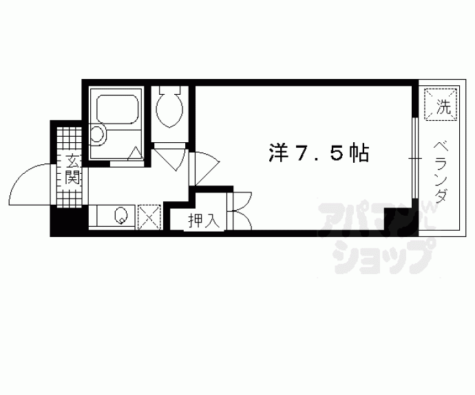 【モンエスト東福寺】間取