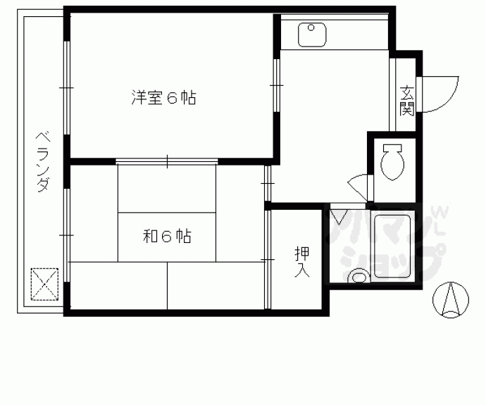 【第二嶋本マンション】間取