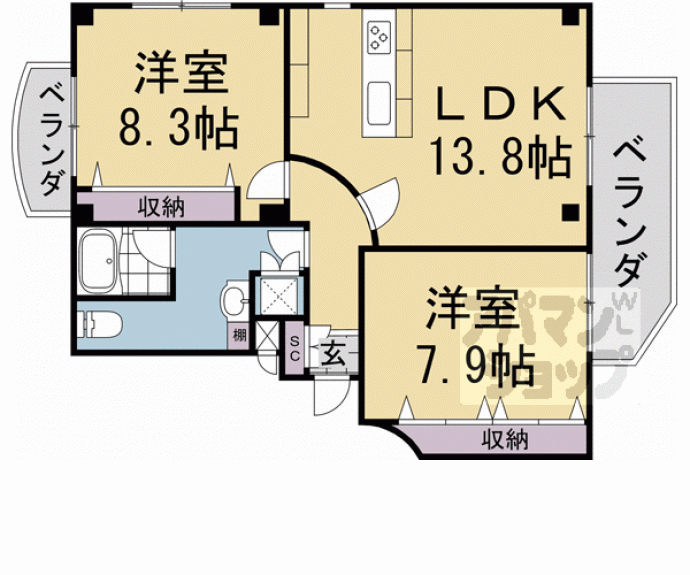 【メゾンカシーノ】間取