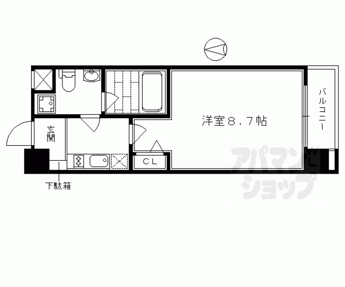 【プレサンスＮＥＯ京都烏丸】間取