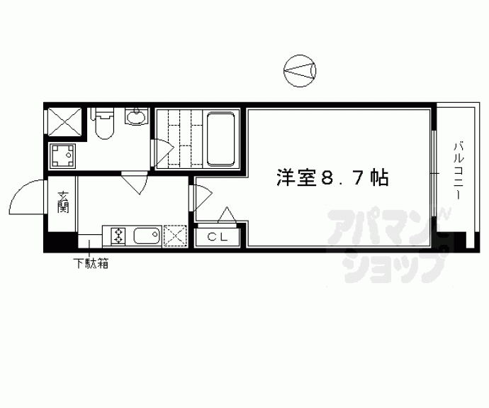 【プレサンスＮＥＯ京都烏丸】間取