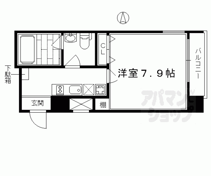 【プレサンスＮＥＯ京都烏丸】間取