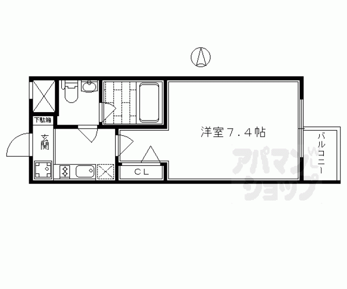 【プレサンスＮＥＯ京都烏丸】間取