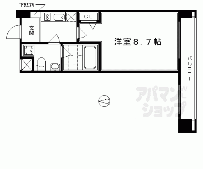 【プレサンスＮＥＯ京都烏丸】間取