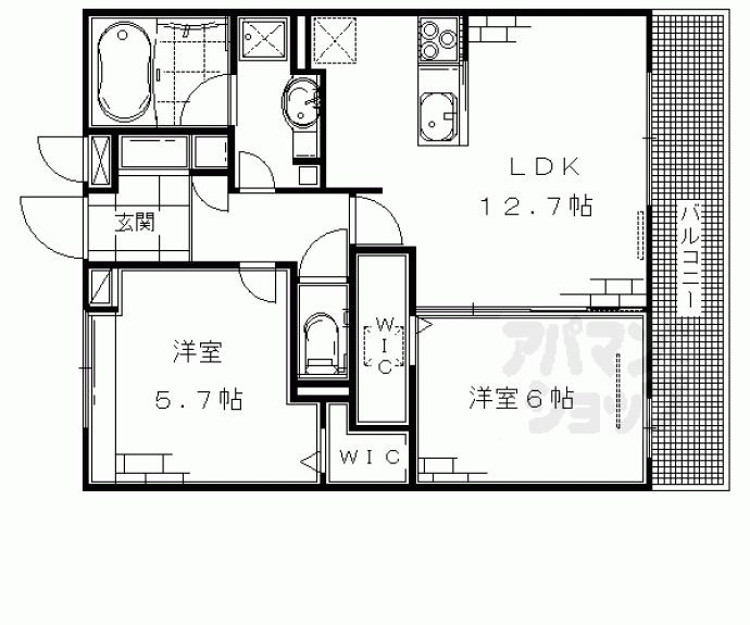 【マジェスティサザンⅠ】間取