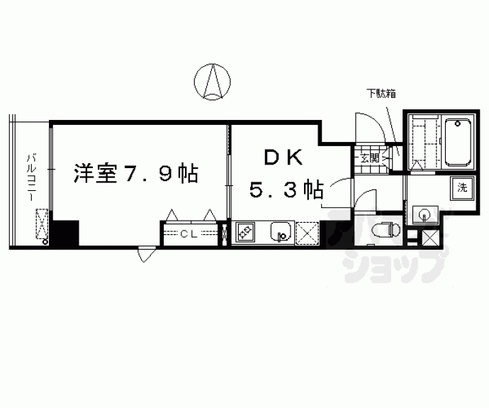 【アスヴェル京都西七条】間取