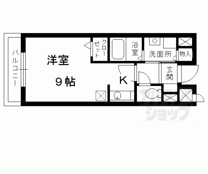 【リフティ西塩小路】間取