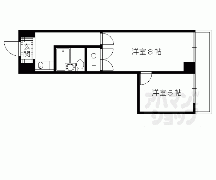 【セジュール大手筋】間取