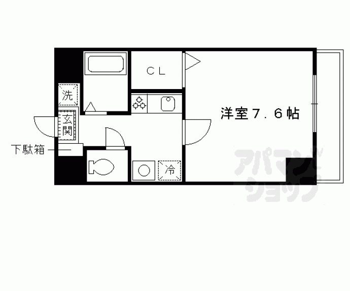 【カンタル中書島】間取