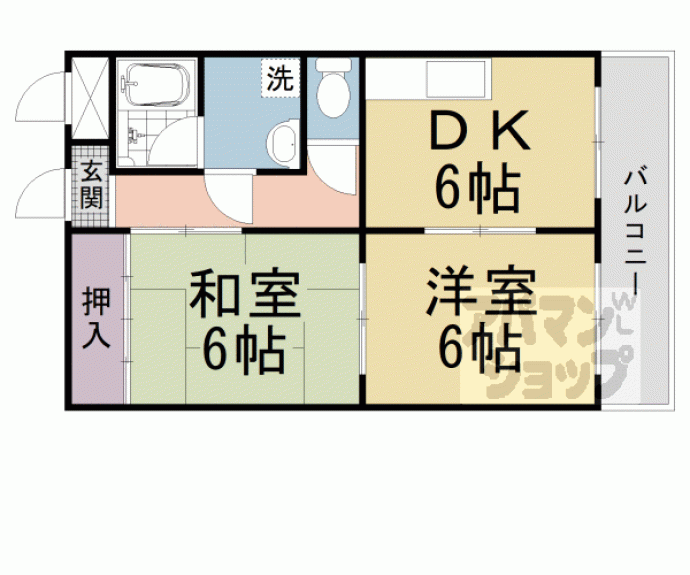 【ダックリバーハイツ】間取