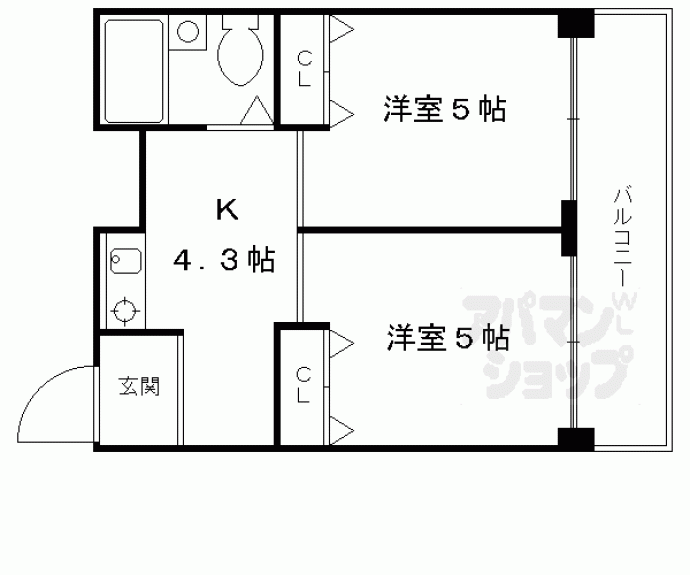 【グランディール伏見】間取