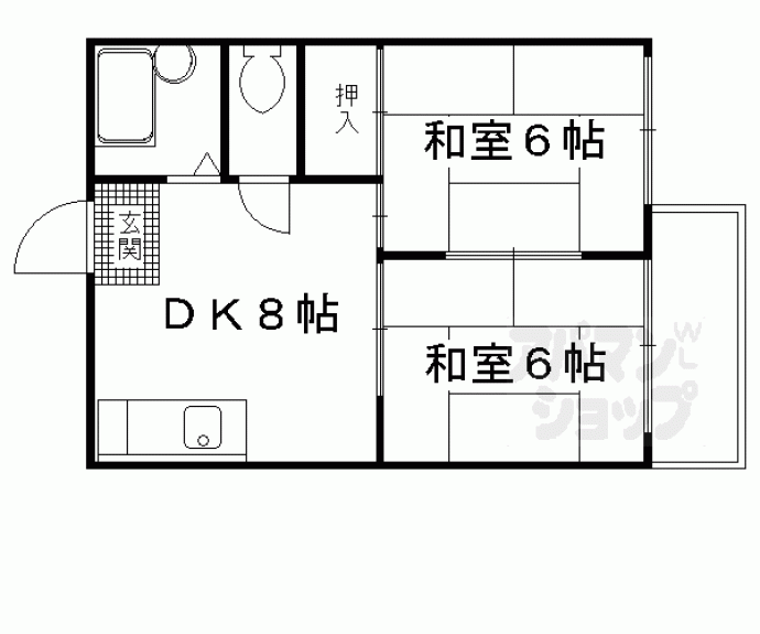 【関ハイツ　Ｄ棟　Ｅ棟】間取