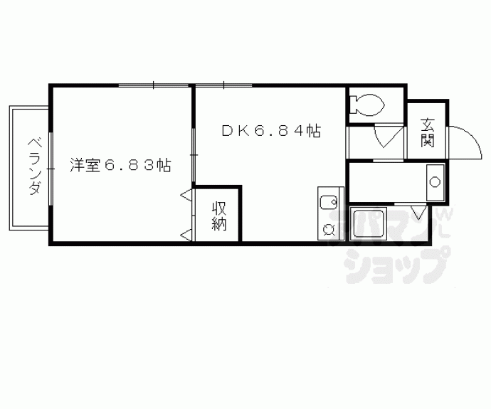 【奈良屋ハイム】間取