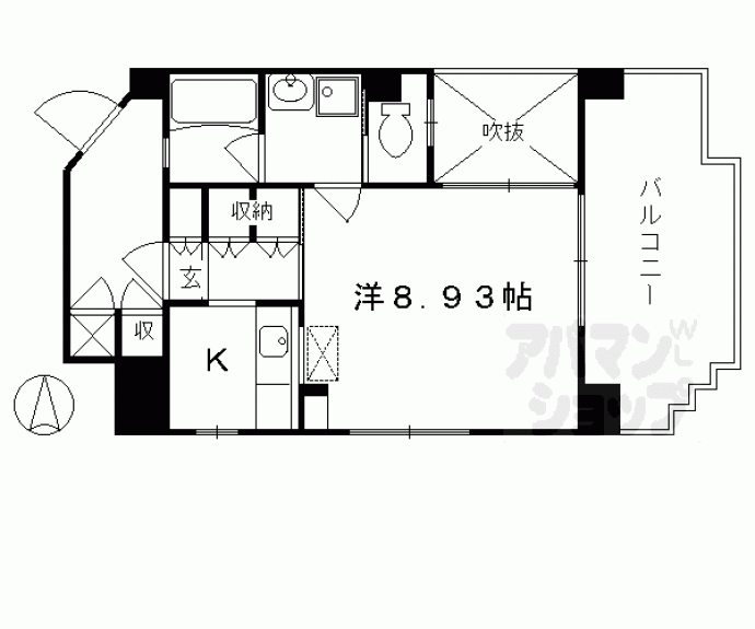 【セントポーリア西大路七条】間取