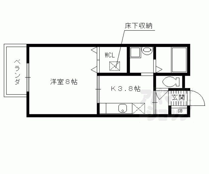 【カナル桃山】間取