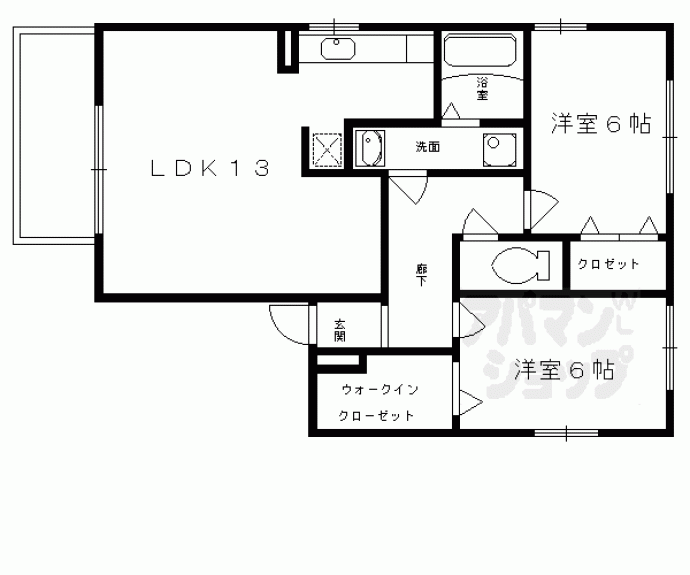 【サンシルク桂南】間取