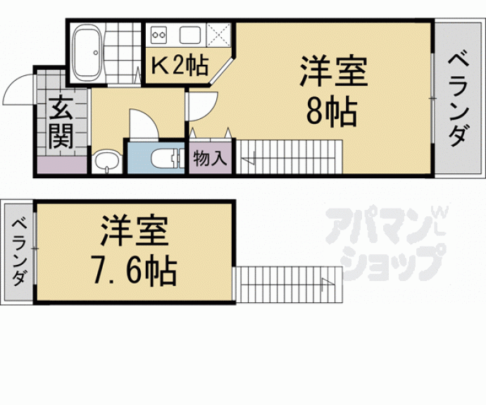 【コンシェルジュ京都駅前】間取