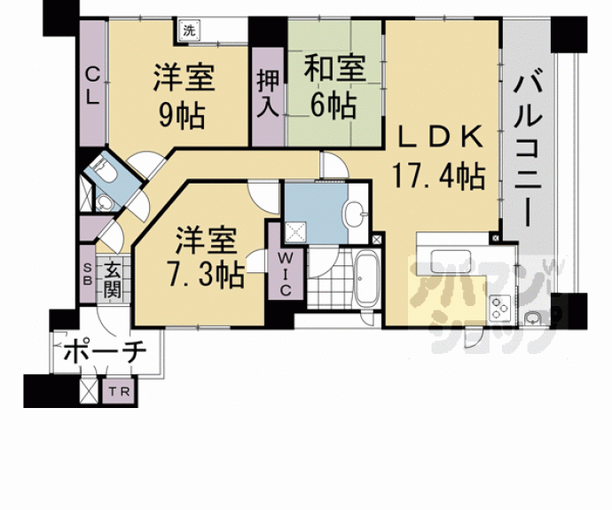 【アンビエント京都駅前】間取