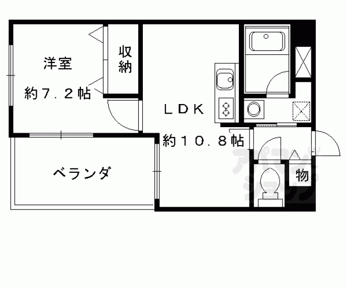 【フォルム五条通り】間取