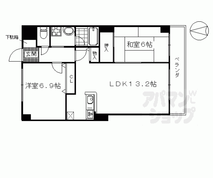 【フォルム五条通り】間取