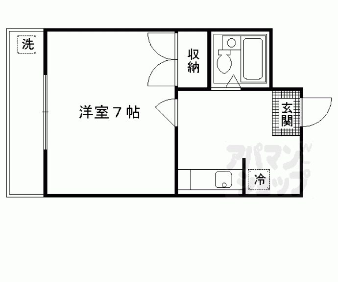 【りりぱっと桃山】間取