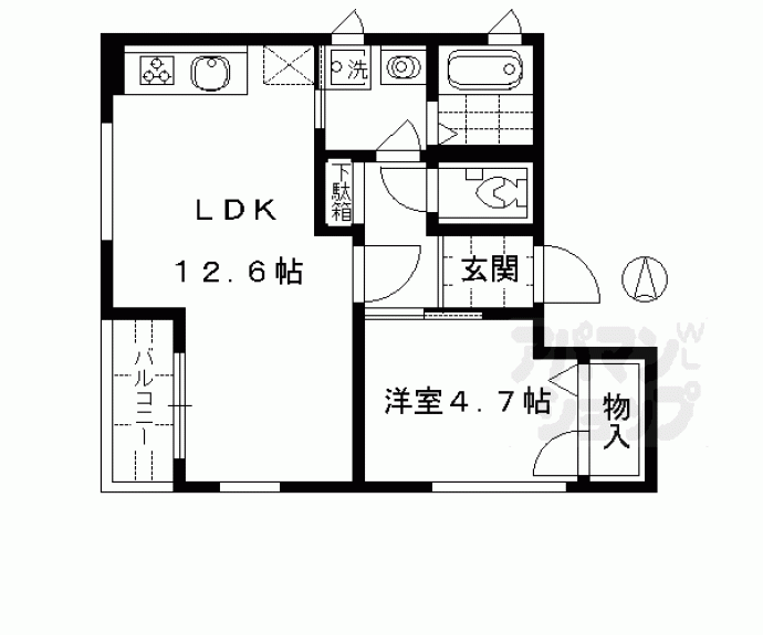 【京洛舎　二人司】間取