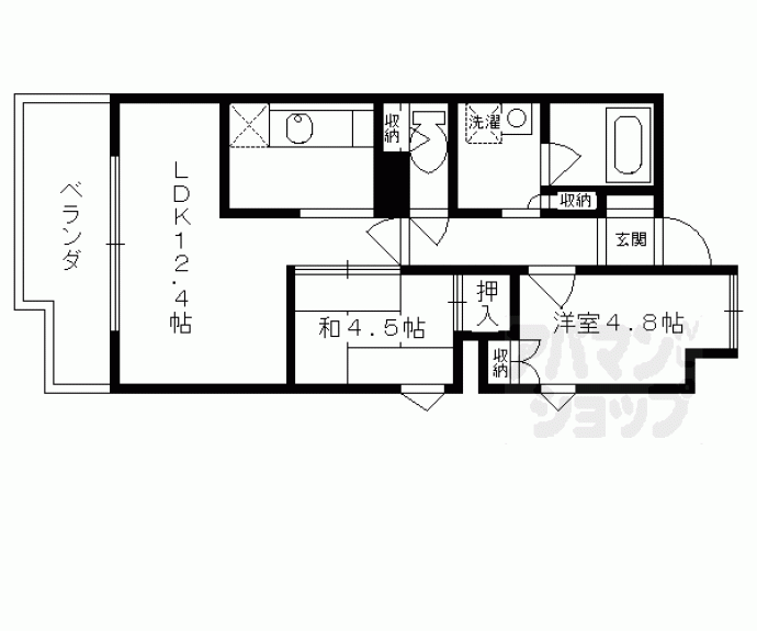 【パインフィールド七条】間取