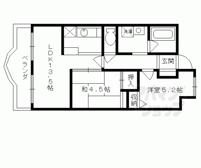 【パインフィールド七条】間取