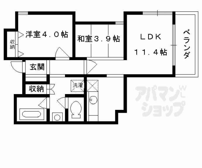 【パインフィールド七条】間取