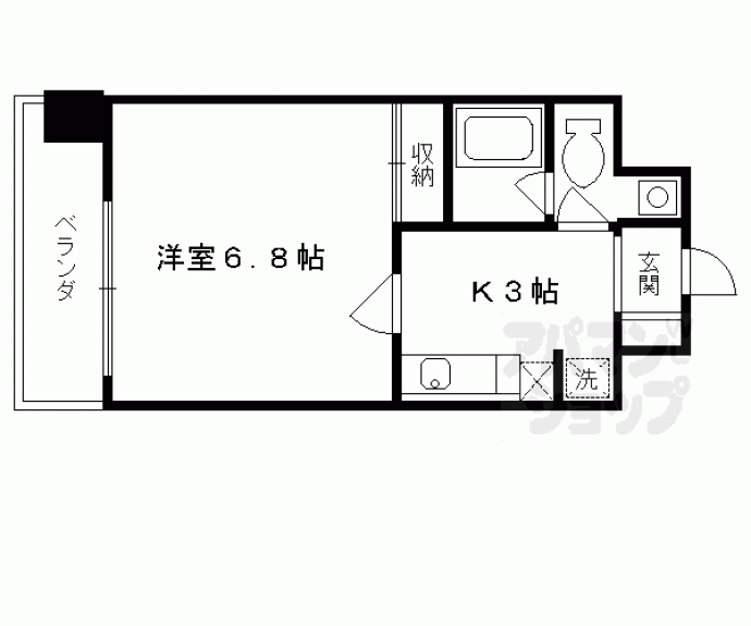 【グランドパレス西大路】間取