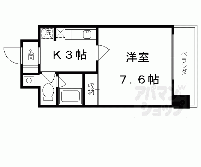 【グランドパレス西大路】間取