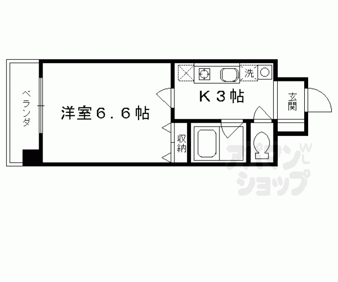 【グランドパレス西大路ＥＡＳＴ】間取