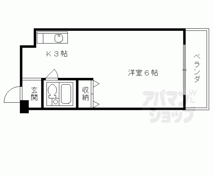 【竹田マンション】間取