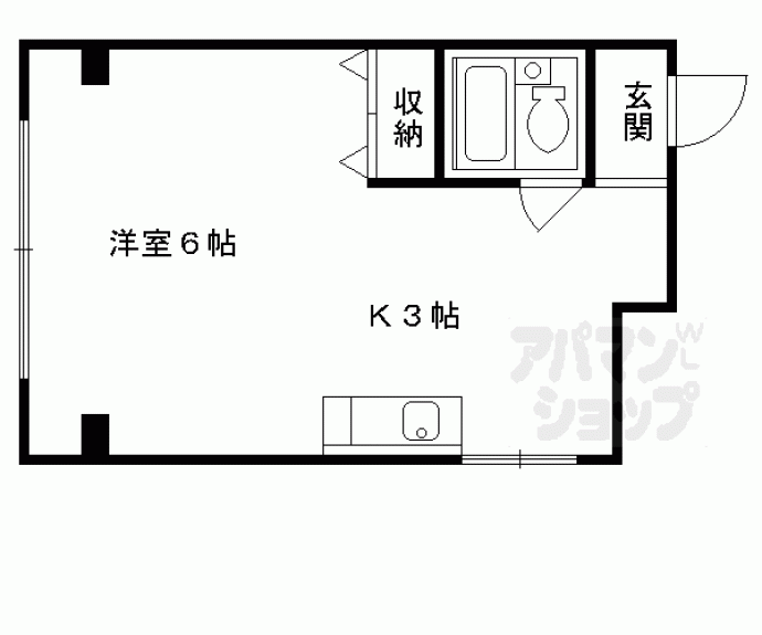 【竹田マンション】間取