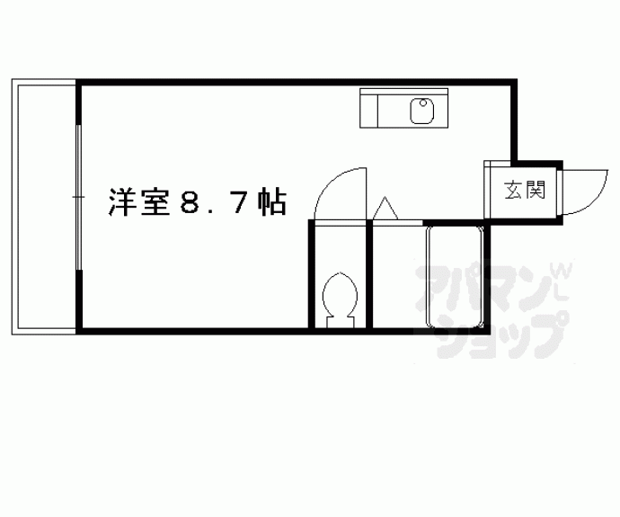 【竹田マンション】間取