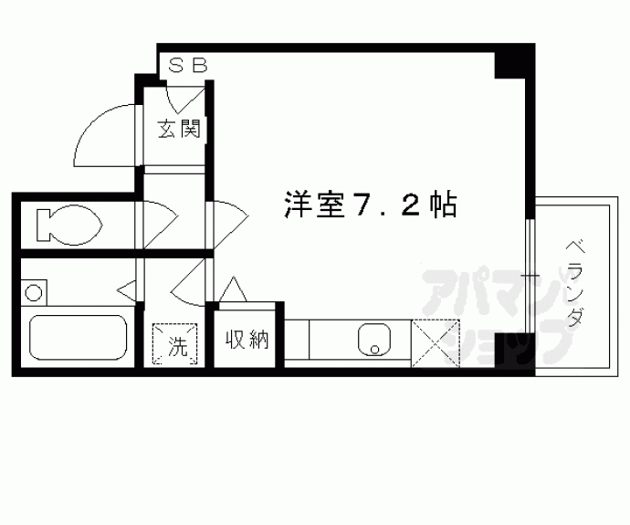 【ＷＥＳＴ９西大路】間取