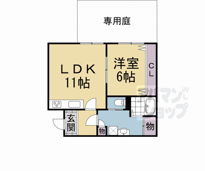 【京都ロジュマン島町Ｂ棟】間取